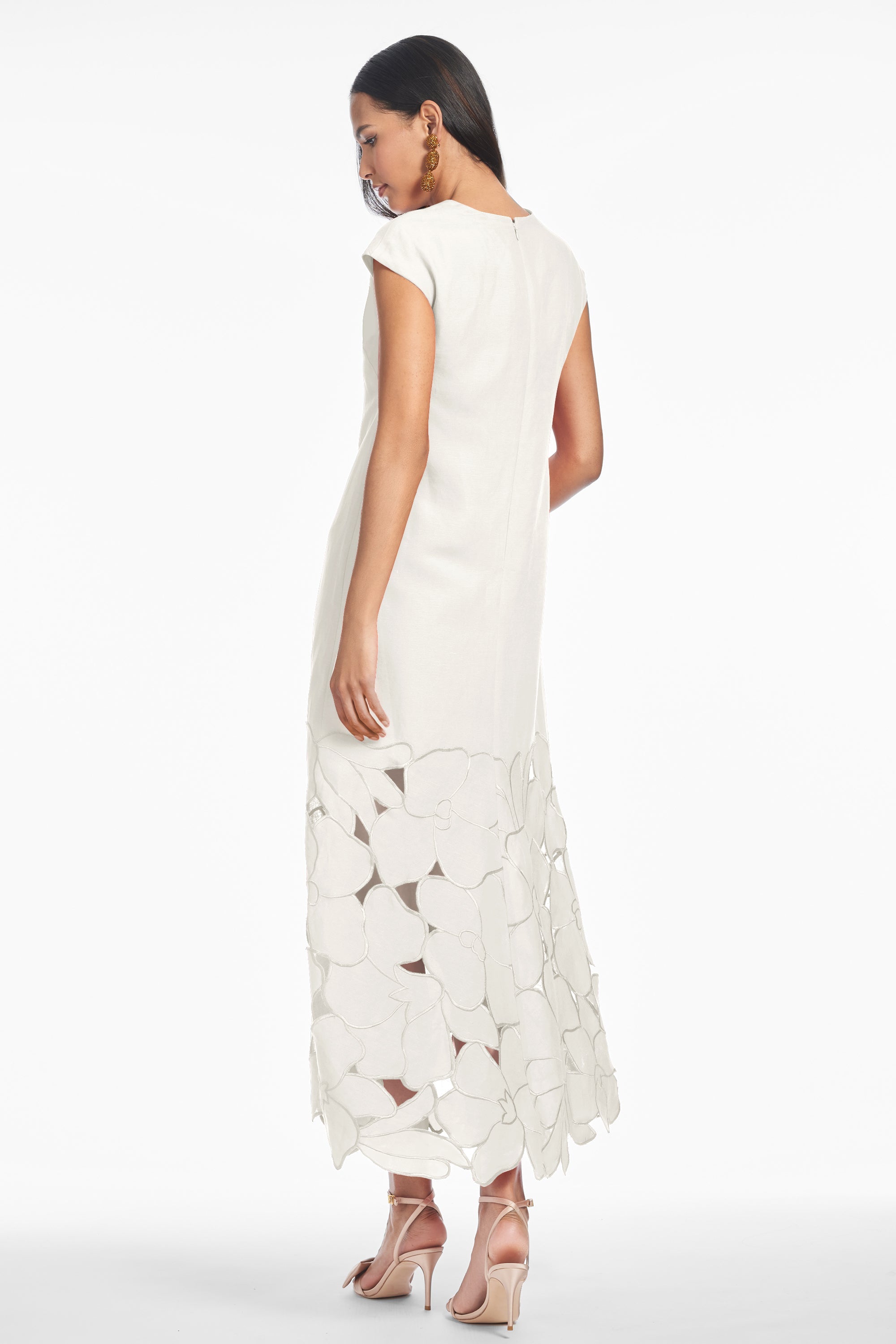 Sabette Dress in Alabaster