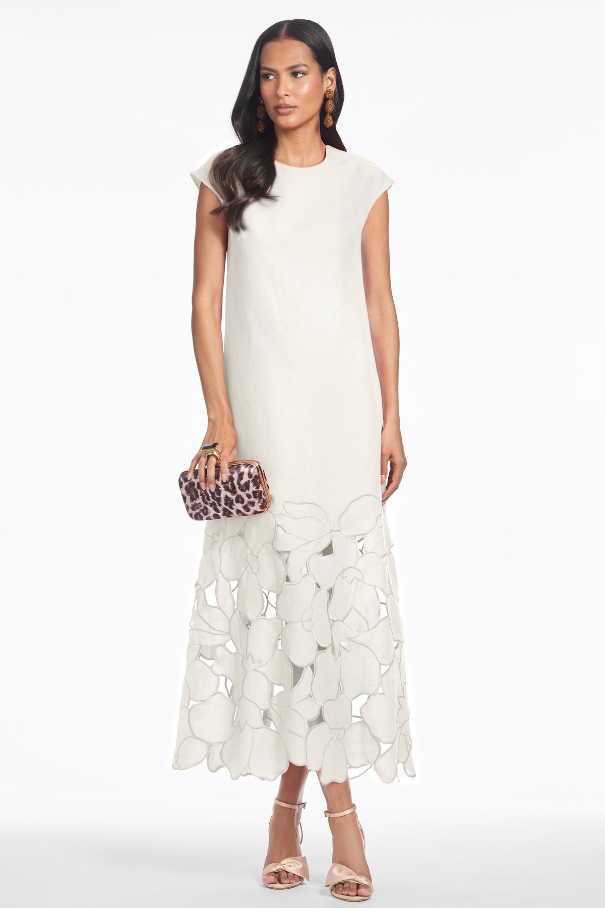 Sabette Dress in Alabaster