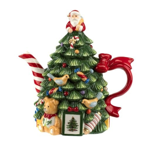 Christmas Tree Figural 26 Oz. Tree Teapot