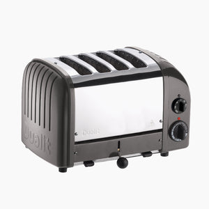 4 Slot Classic Toaster in Metallic Charcoal