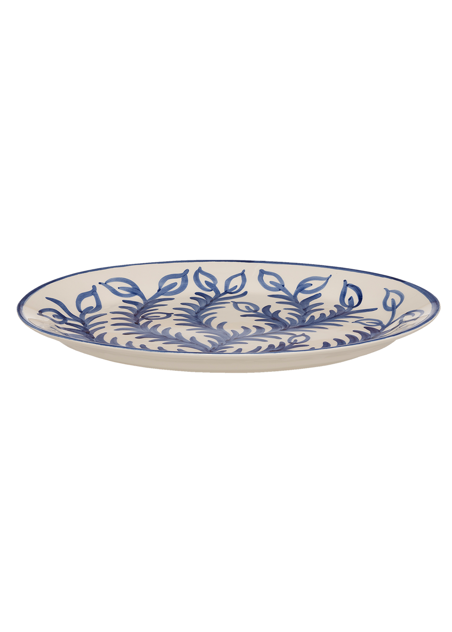 Large Blue Vina Platter