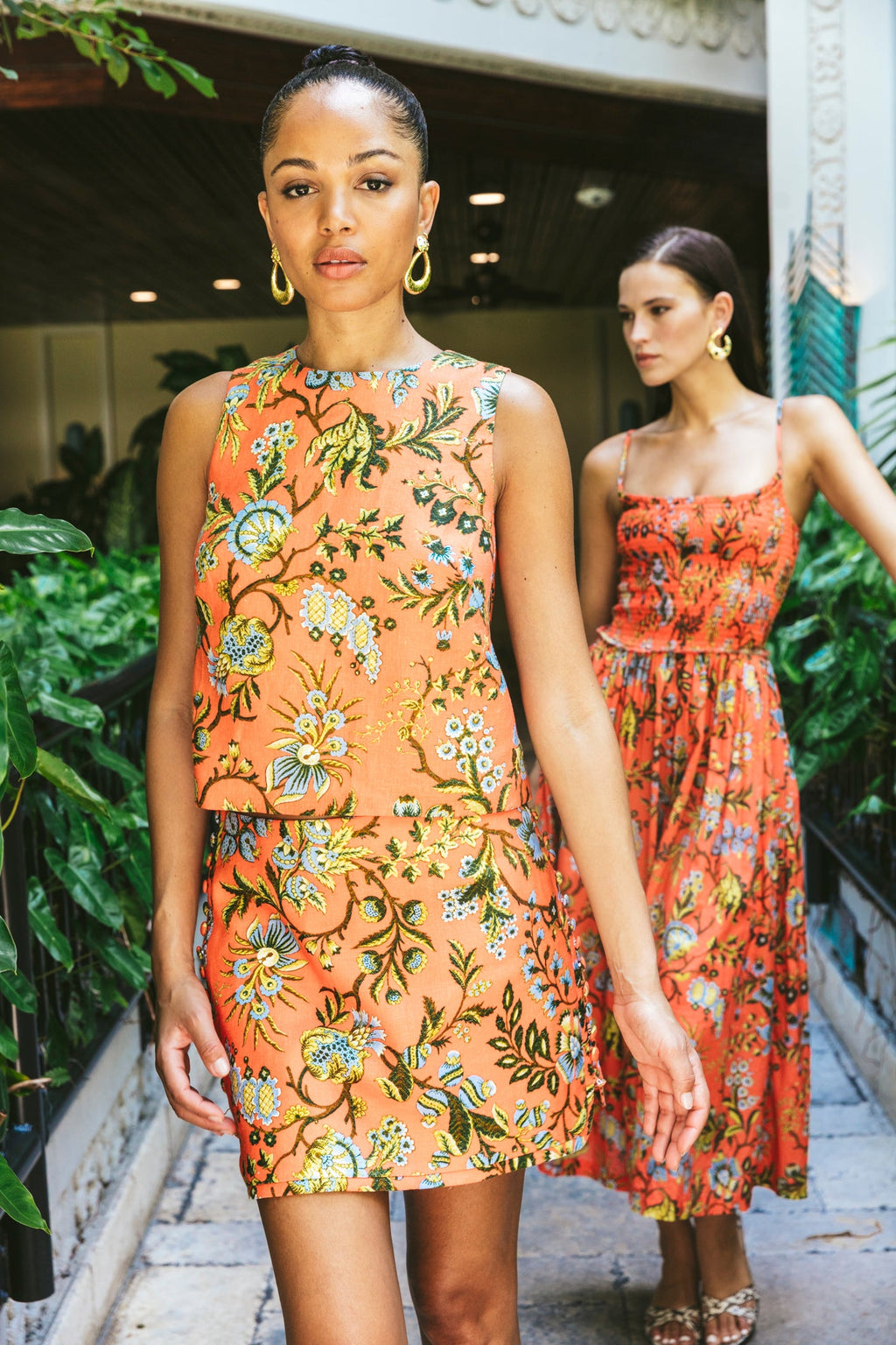 Carmen Dress in Clover Orange