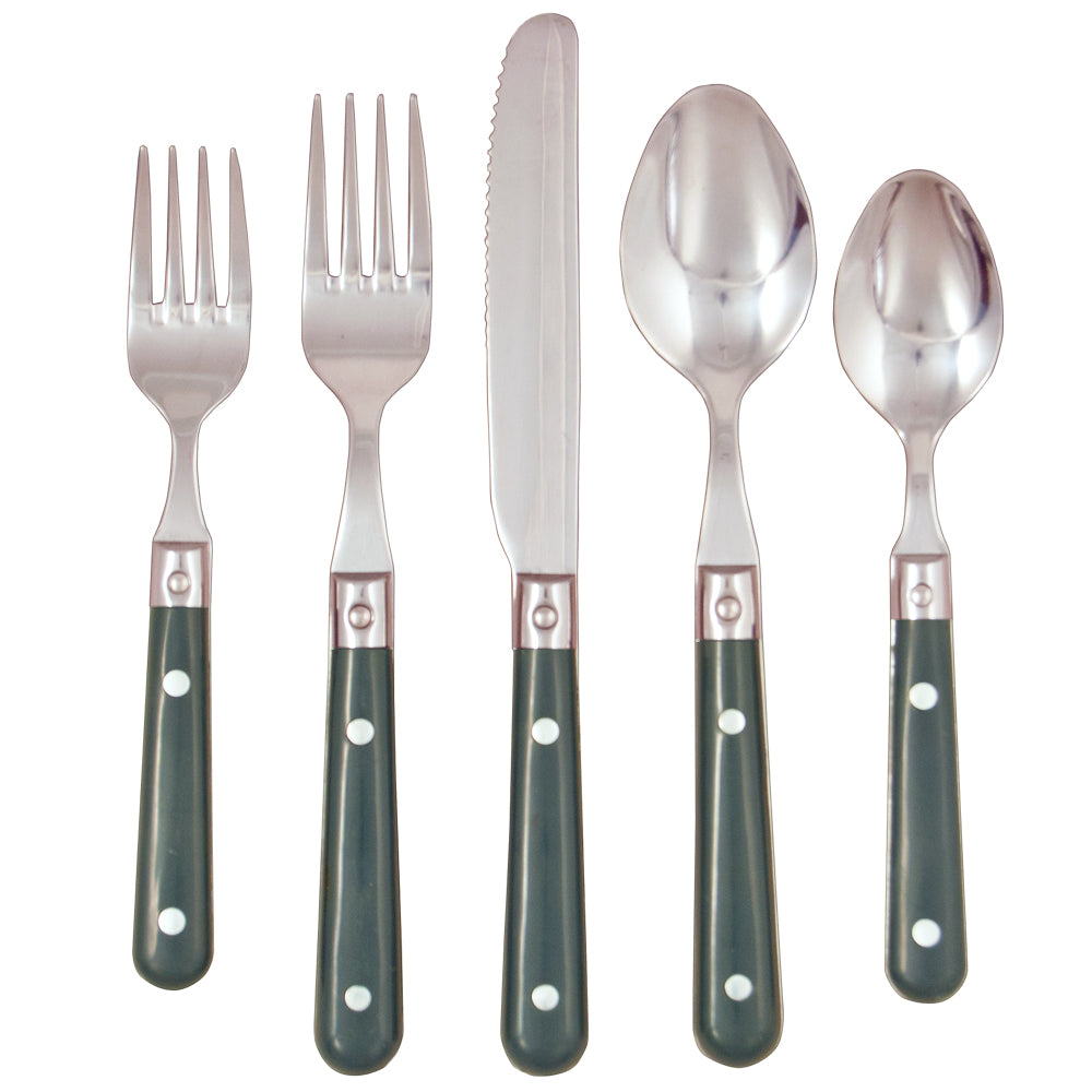 LePrix 5-Piece Place Setting in Hunter Green