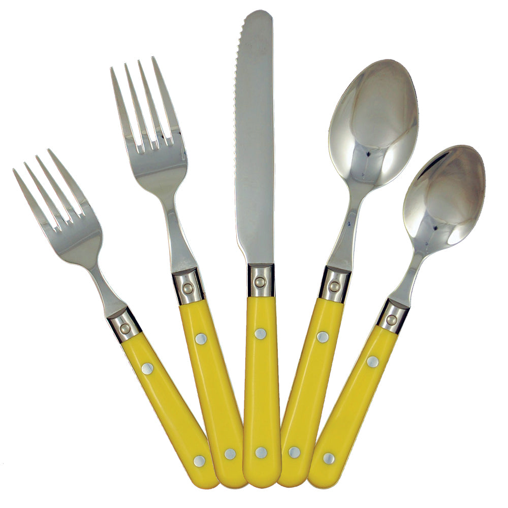 LePrix 5-Piece Place Setting in Mimosa Yellow