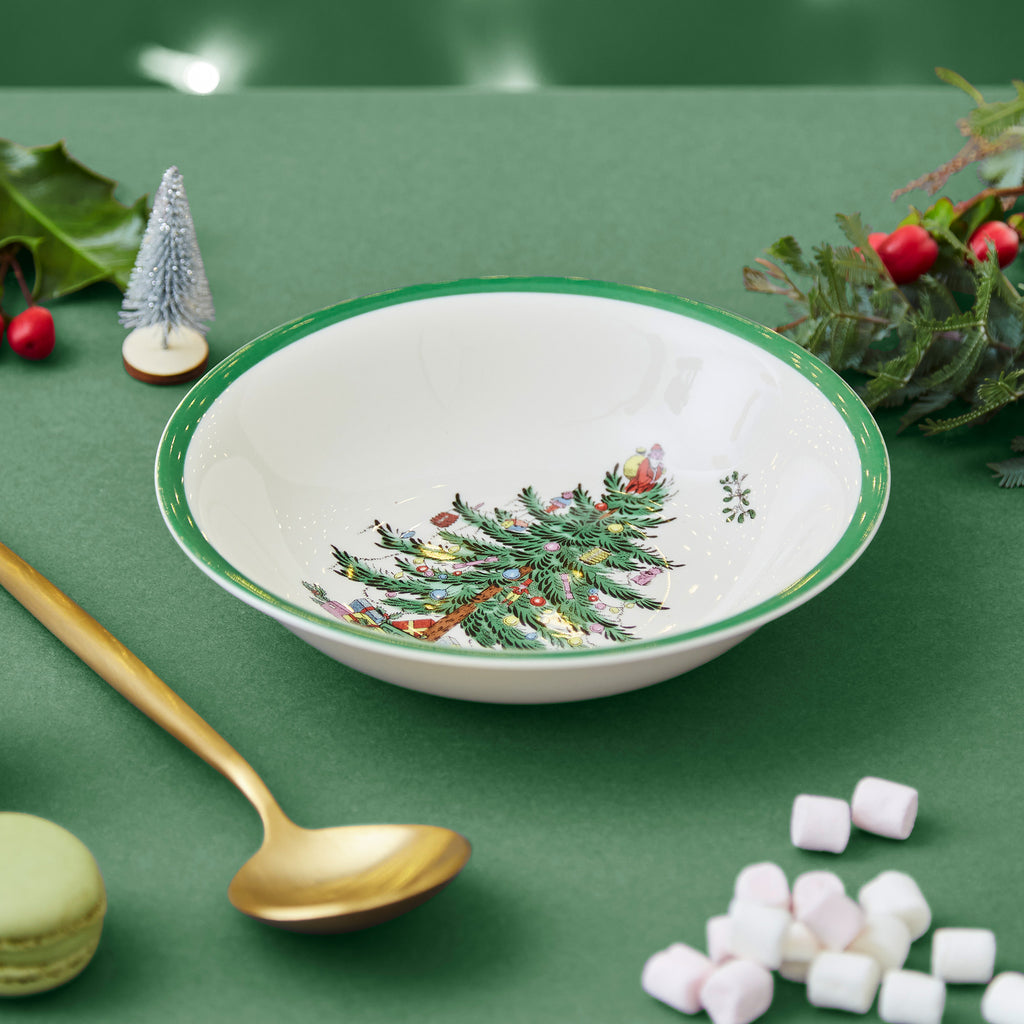 Christmas Tree Cereal Bowls, Set of 4