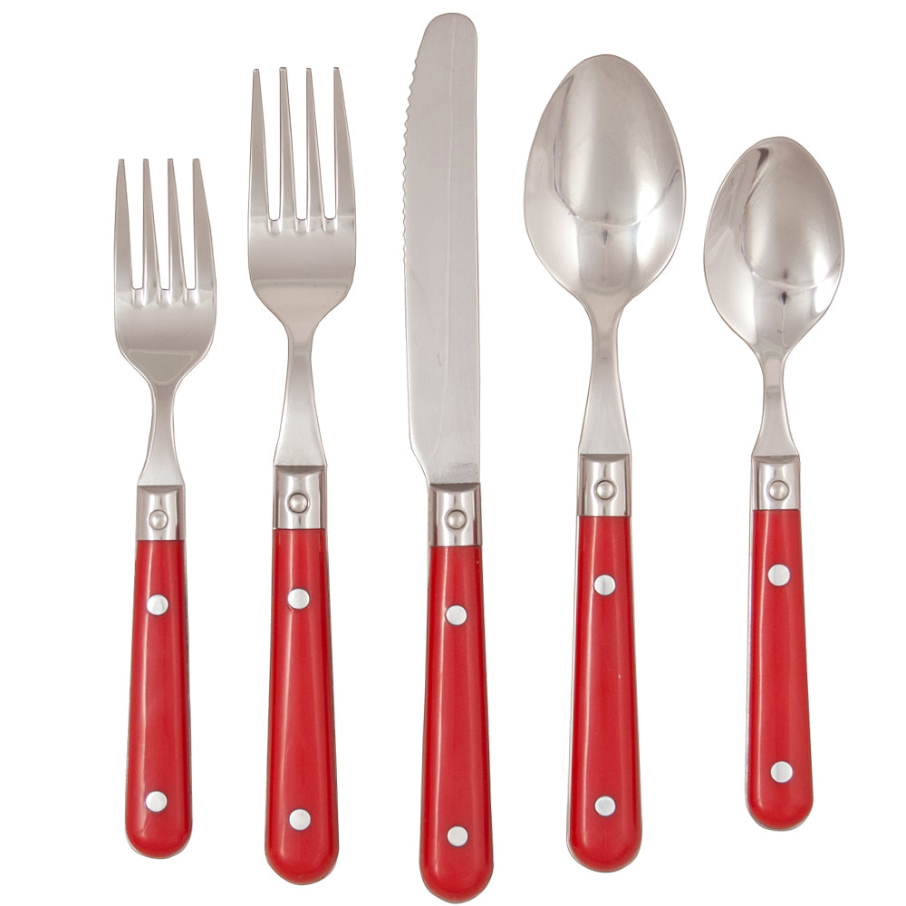 LePrix 5-Piece Place Setting in Milano Red