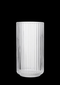 Lyngby Vase Mouth Blown Clear Glass