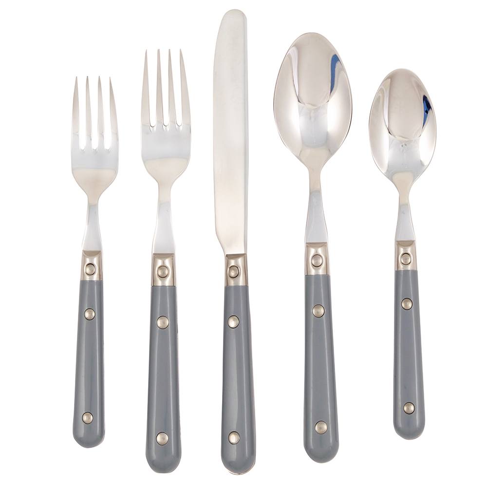 LePrix 5-Piece Place Setting in Gray