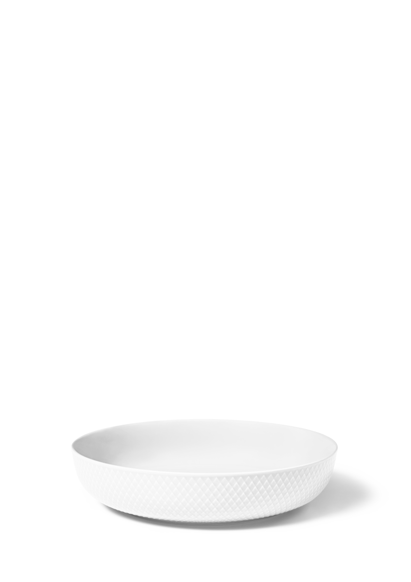 Rhombe Serving Bowl in White