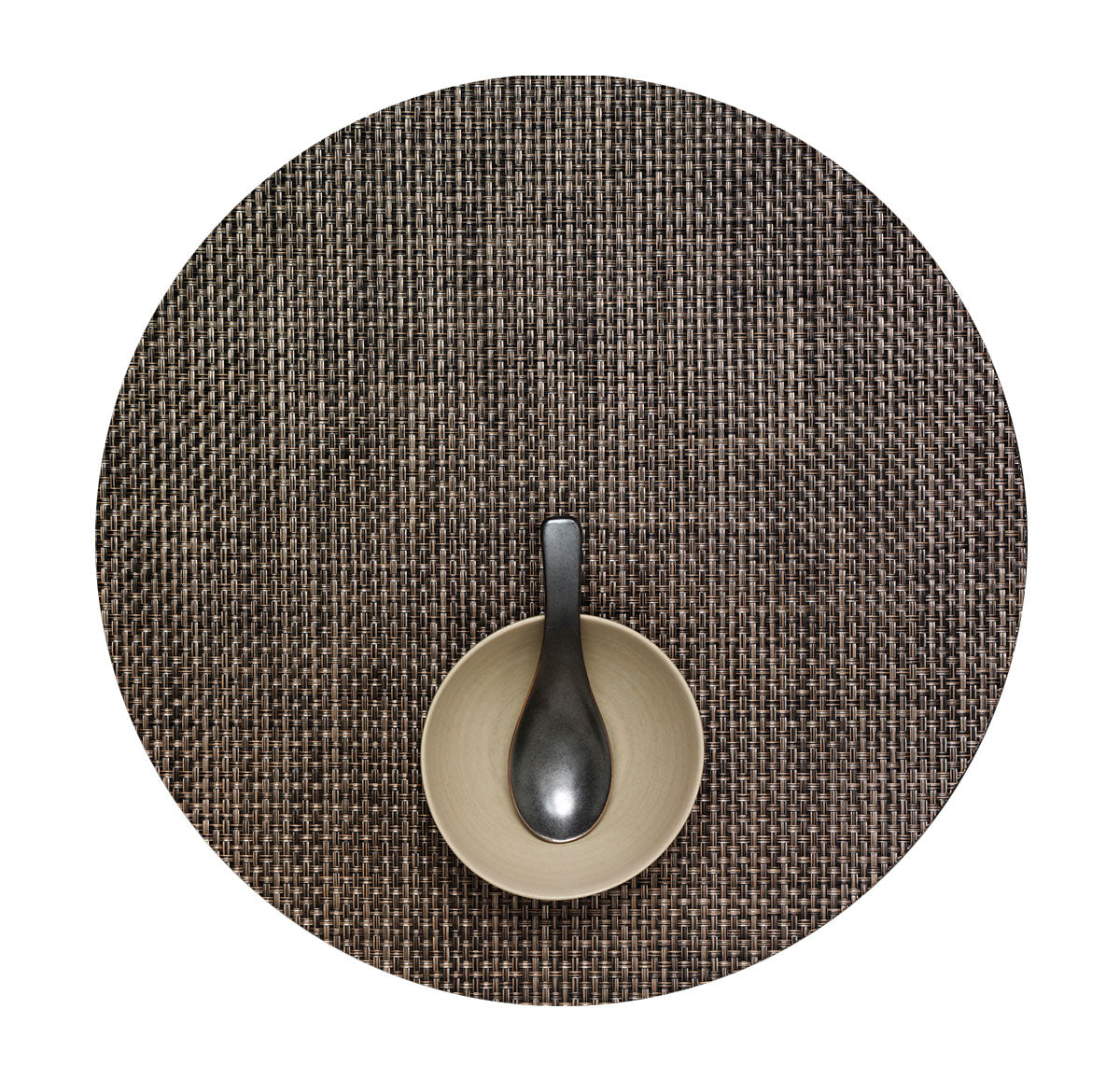 Basketweave Round Placemat in Earth
