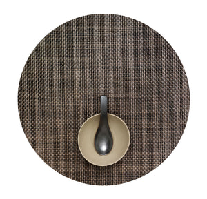 Basketweave Round Placemat in Earth