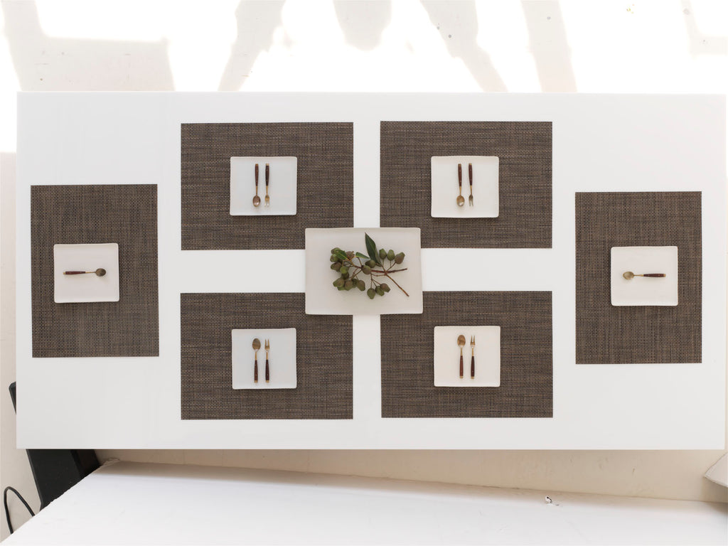 Basketweave Rectangular Placemat in Earth