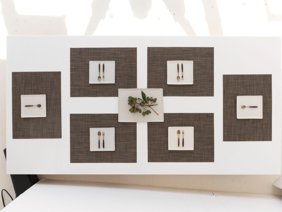 Basketweave Rectangular Placemat in Earth