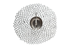 Pressed Dahlia Placemat in Silver