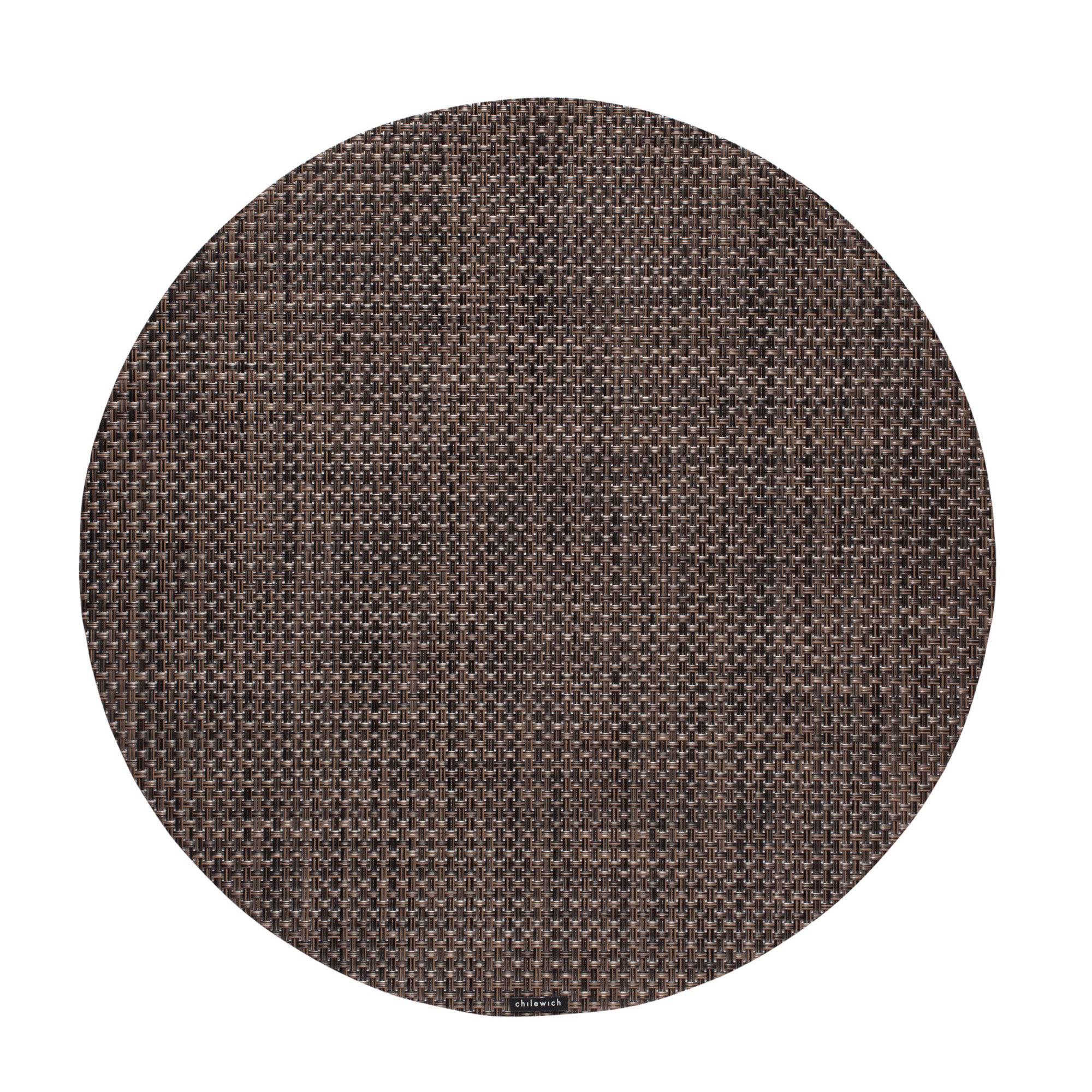 Basketweave Round Placemat in Earth