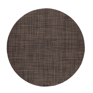 Basketweave Round Placemat in Earth