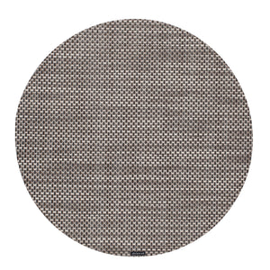 Basketweave Round Placemat in Oyster