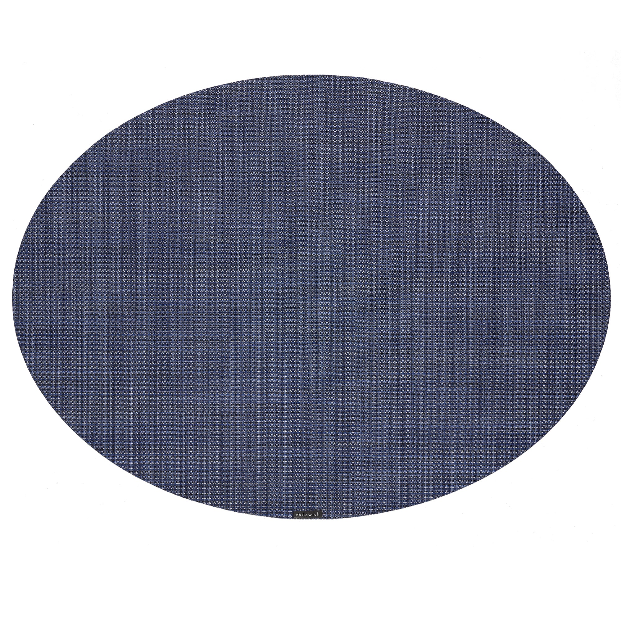 Mini Basketweave Round Placemat in Indigo