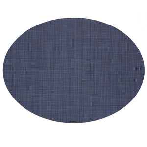 Mini Basketweave Round Placemat in Indigo