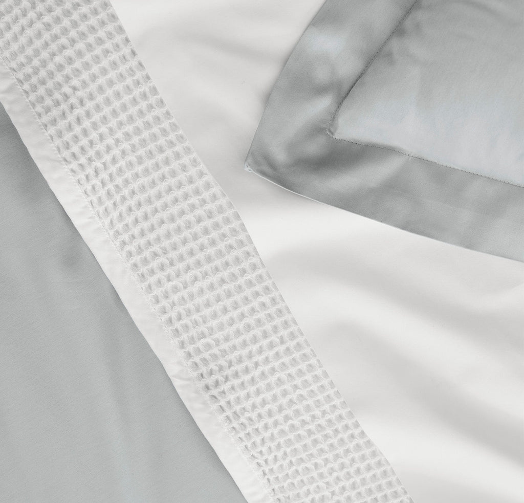 Percale Hemmed Duvet Set in Shore