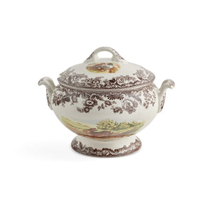 Woodland Soup Tureen with Cover Rabbit, Quail, & Pintail