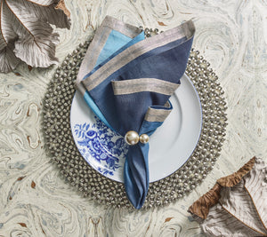 Dip Dye Napkin in Navy & Blue, Set of 4