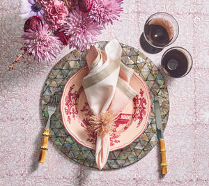 Dip Dye Napkin in Blush & Gold, Set of 4