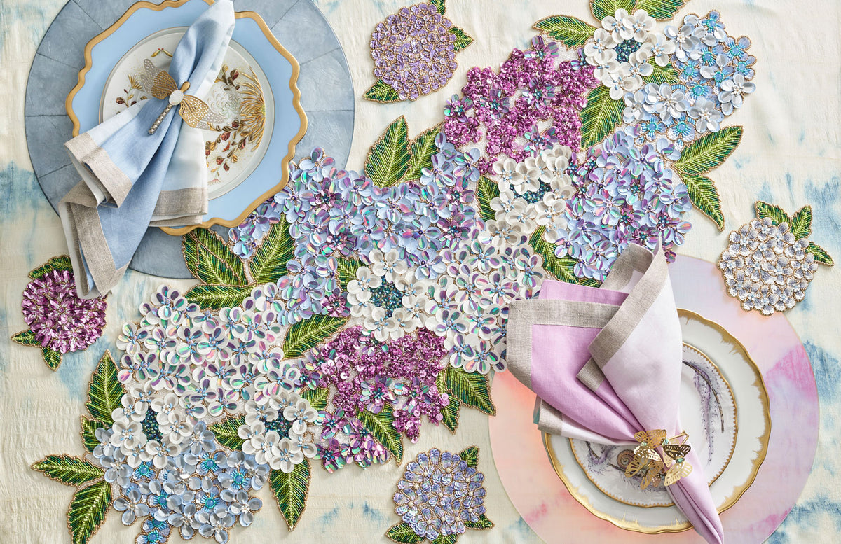Hydrangea Table Runner in Multi