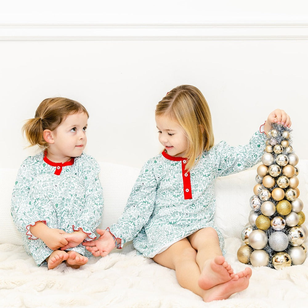 North Pole Christmas Girls Tess Lounge Dress
