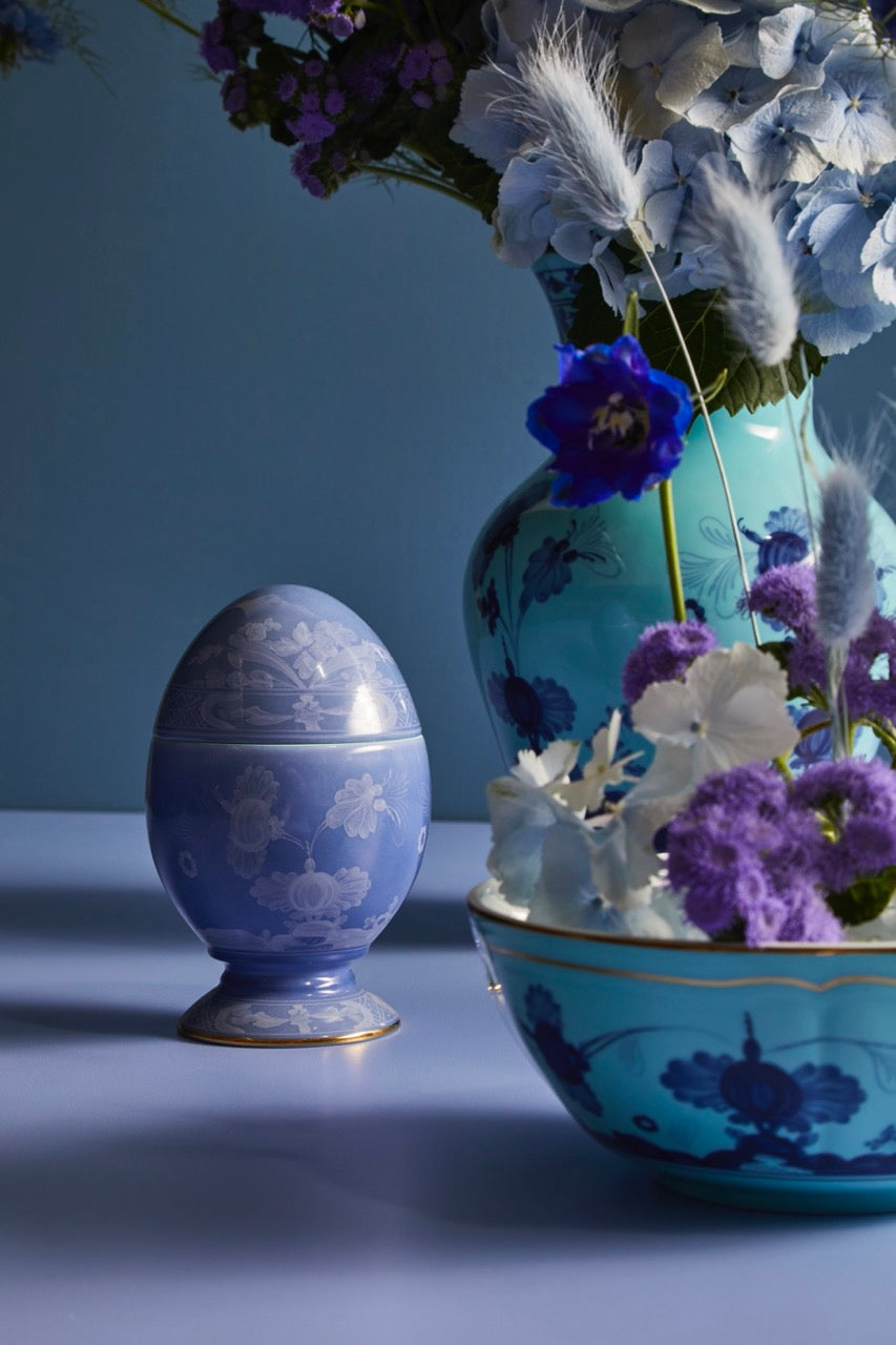 Oriente Italiano Egg With Cover in Azalea