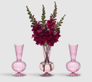 Tess Bud Vase in Lavender, Set of 3