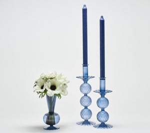 Tess Bud Vase in Cadet, Set of 3