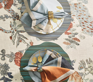 Dip Dye Napkin in Midnight & Copper, Set of 4