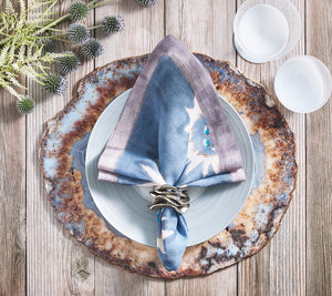 Strata Placemat in Beige, Taupe & Gray, Set of 4