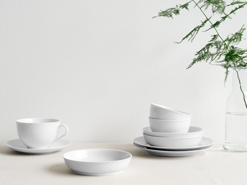 Rhombe Tea Cup With Matching Saucer