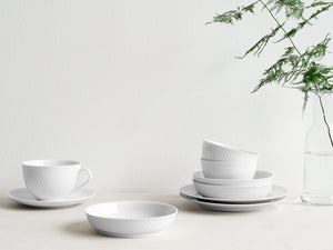 Rhombe Tea Cup With Matching Saucer