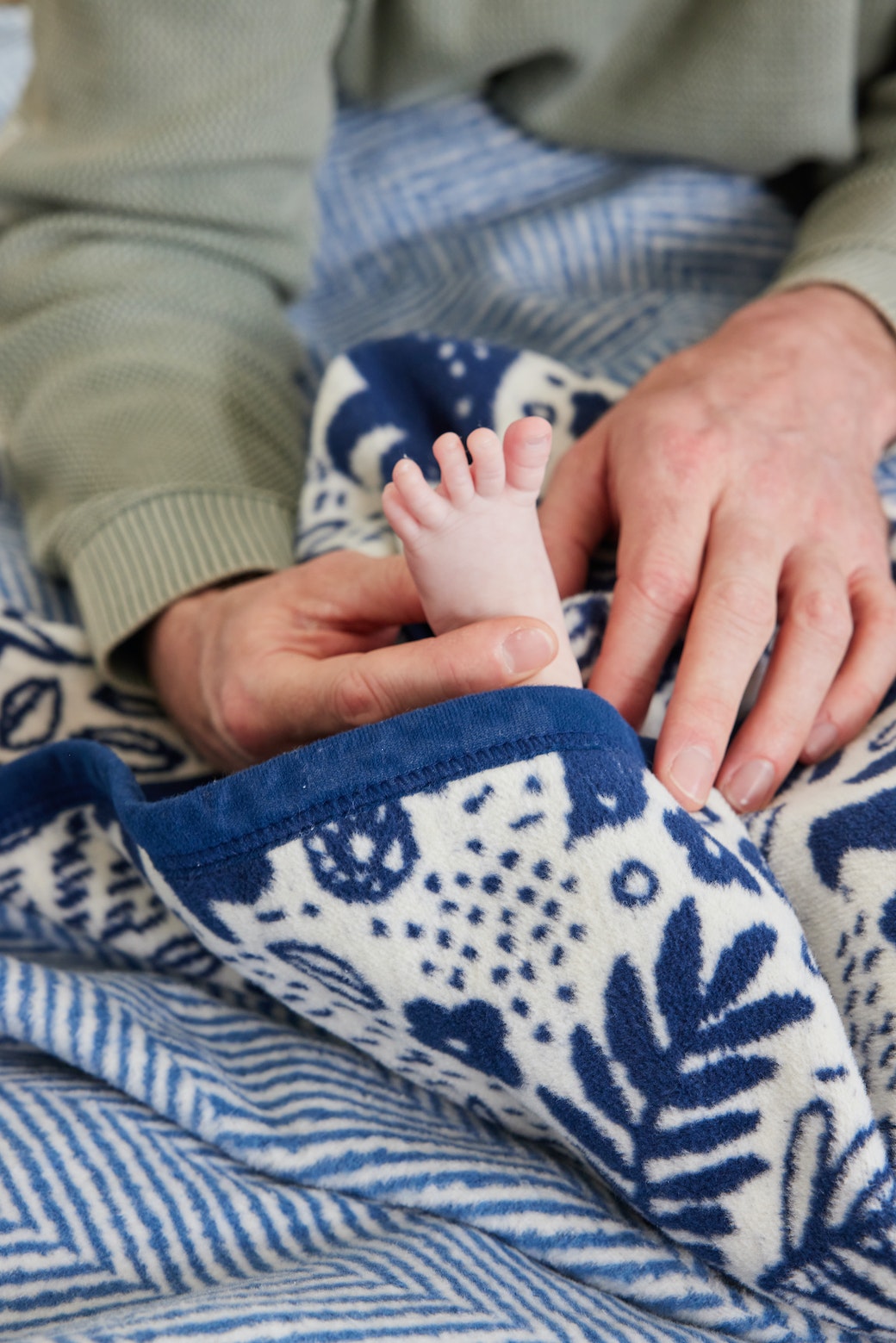 Whimsical Woods Navy Mini Blanket