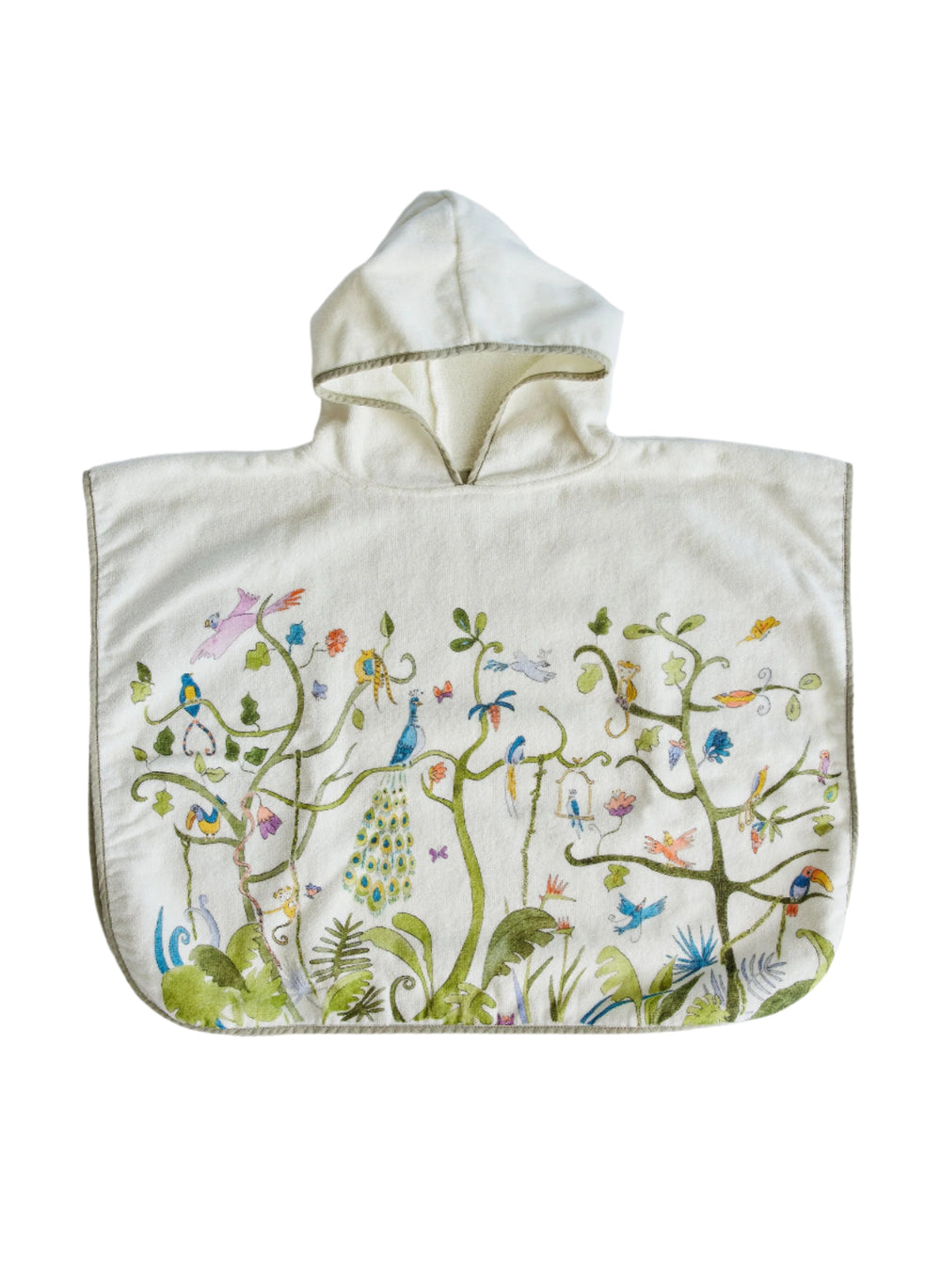 Tropical Chinoiserie Swim Poncho
