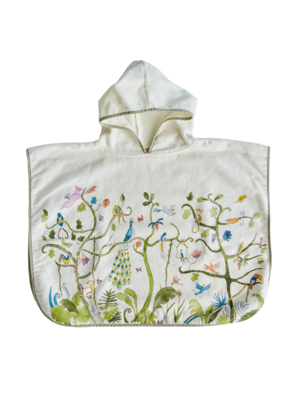 Tropical Chinoiserie Swim Poncho
