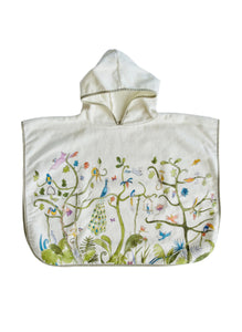 Tropical Chinoiserie Swim Poncho