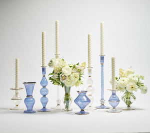 Ripple Candle Holder in Blue