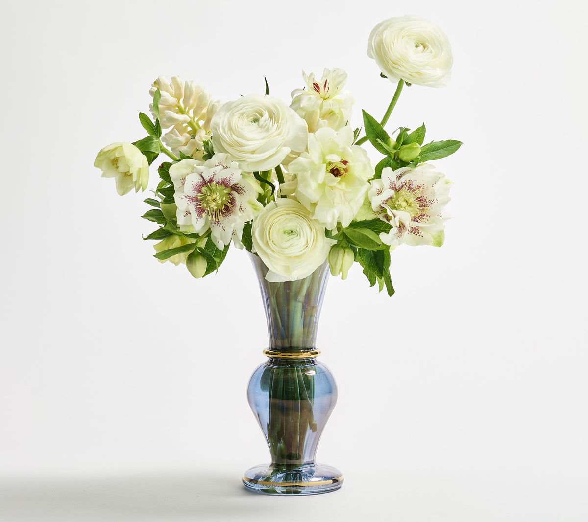 Trumpet Bud Vase in Blue
