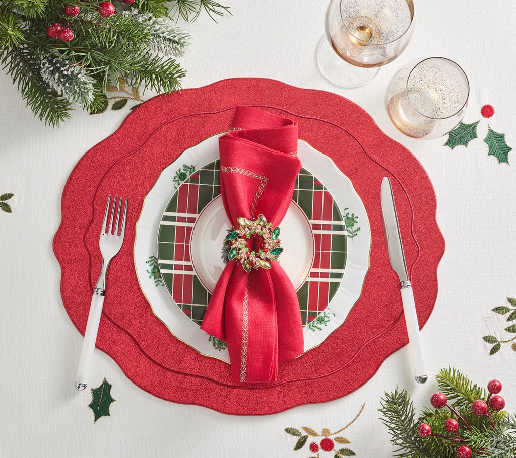 Classic Napkin in Red, Set of 4