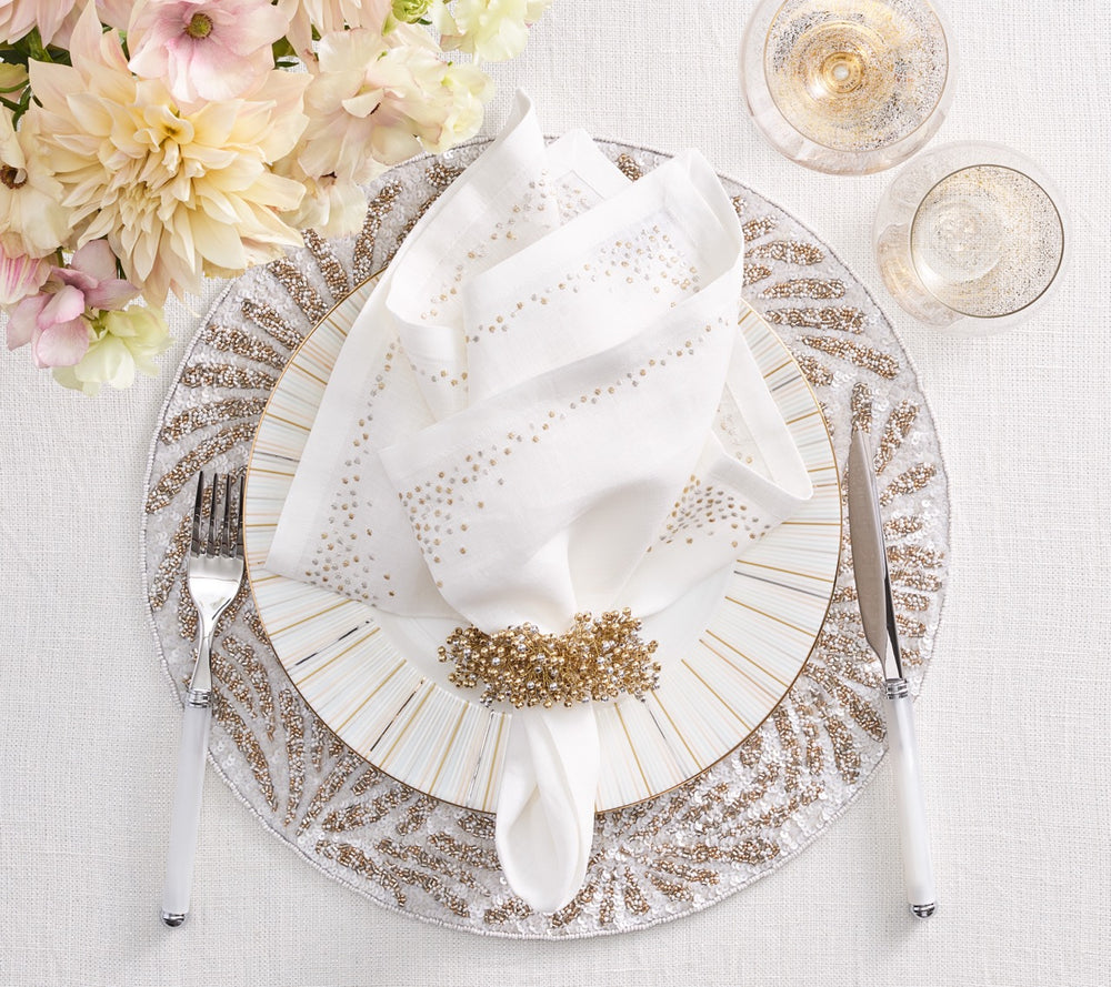 Spray Napkin Rings, Set of 4
