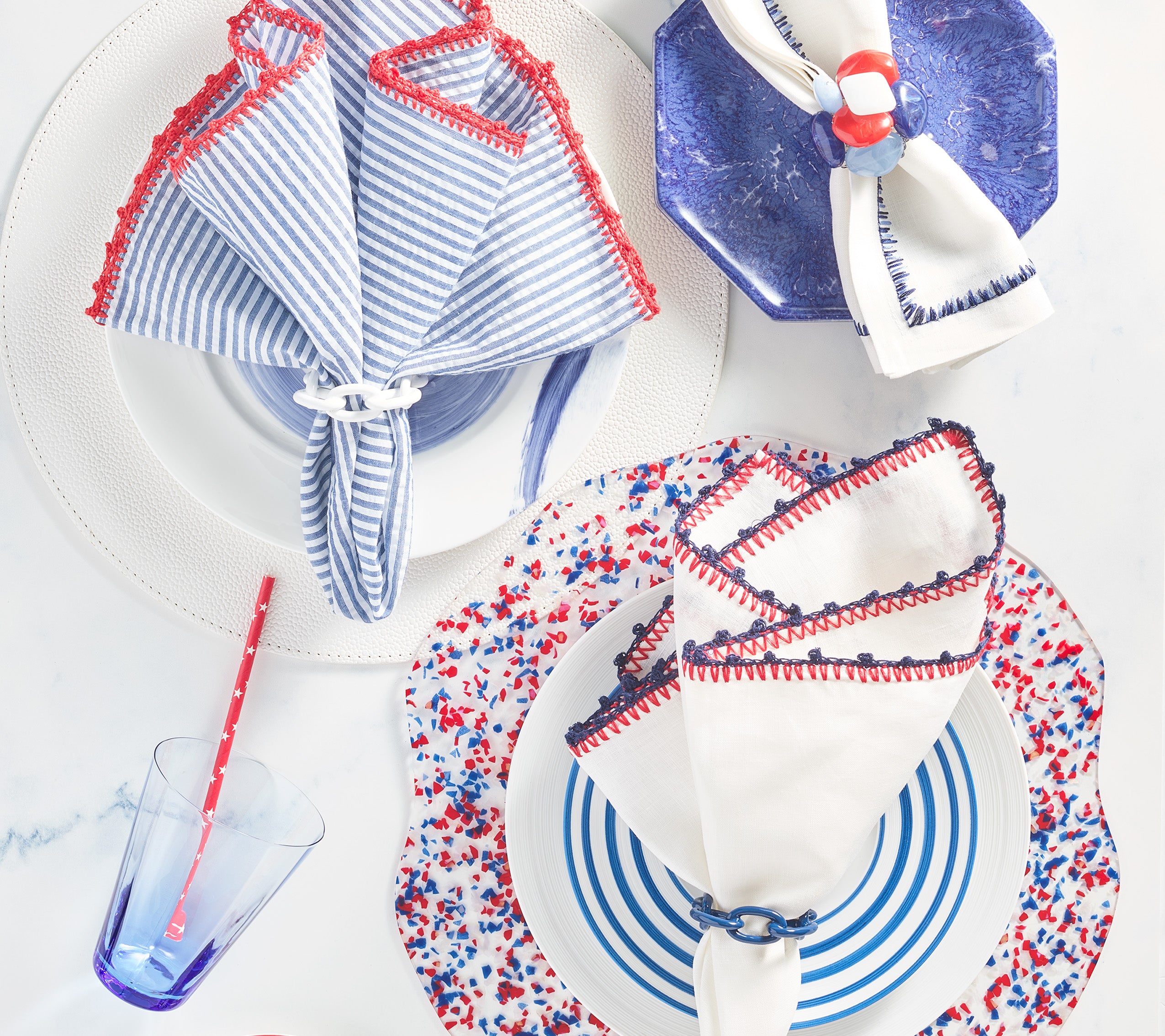 Pebble Placemat in White, Set of 4