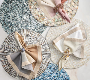 Tahiti Placemats in Gray/Taupe, Set of 4