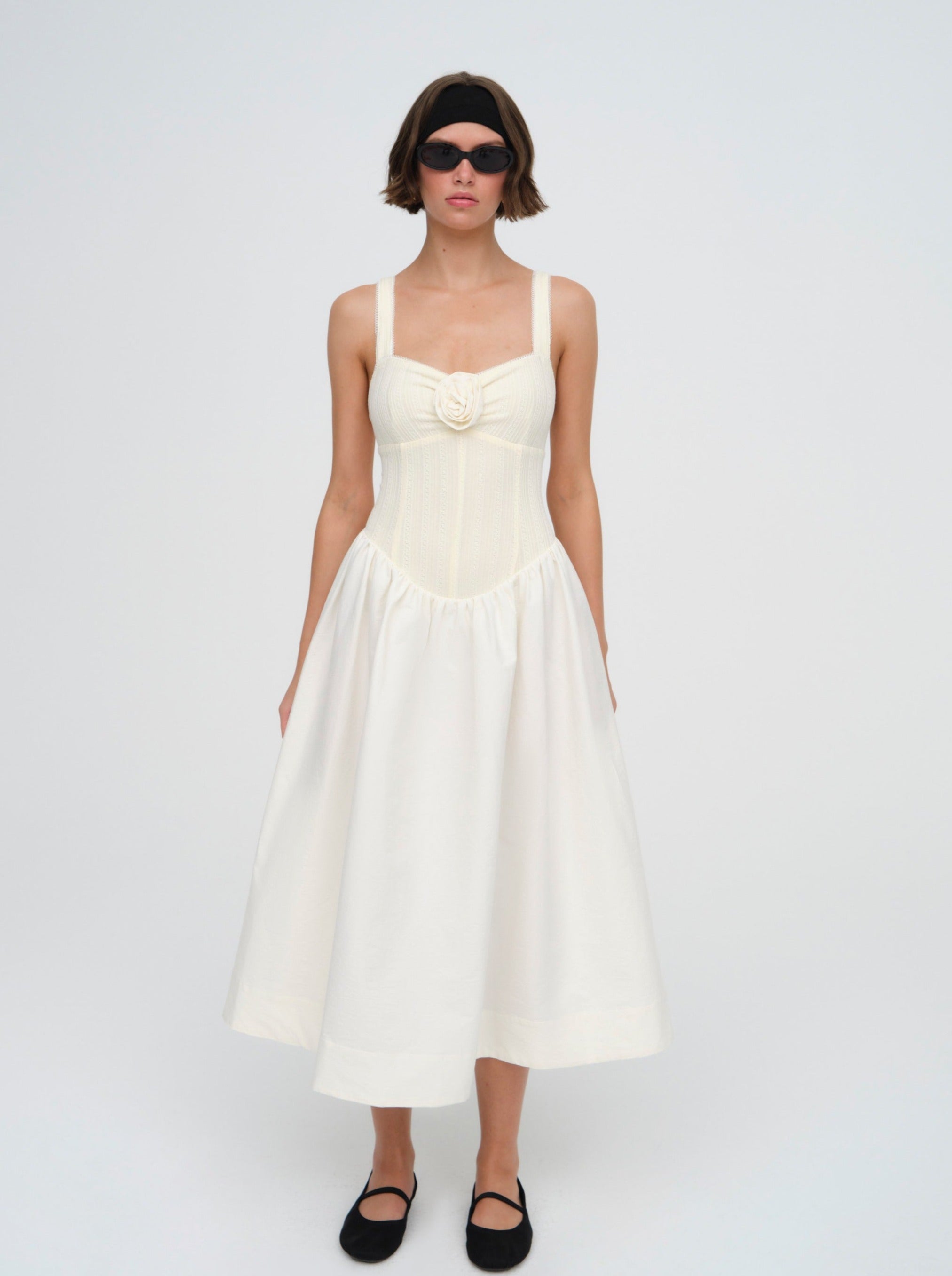 Billie Pointelle Midi Dress