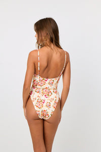 Suzy Bustier One Piece in Peach Floral