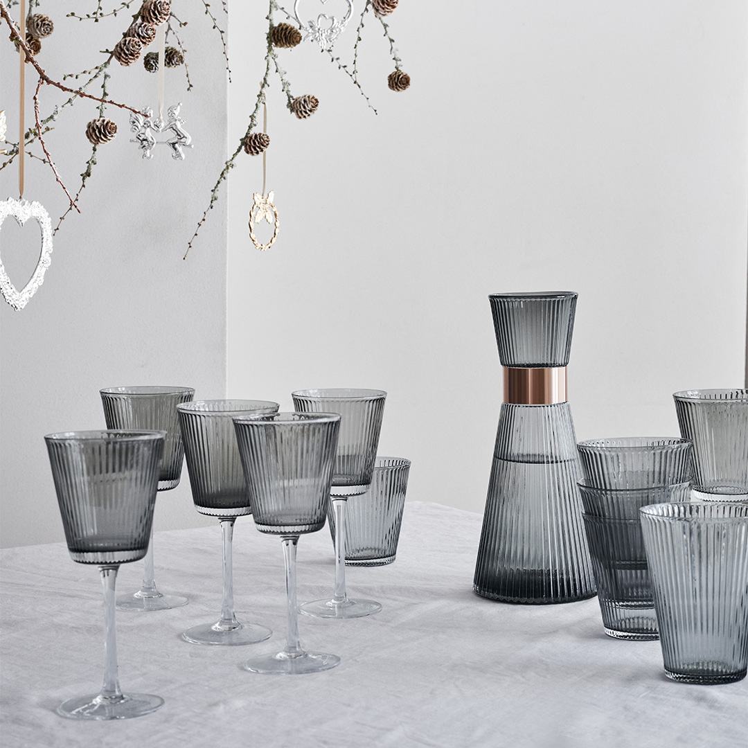 GC Nouveau Tumbler in Smoke, Set of 4