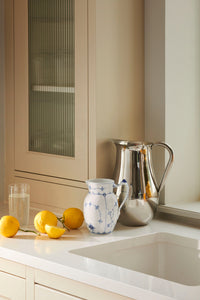 Blue Fluted Plain Jug 1.5 Pint